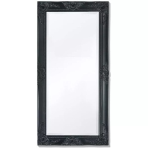 Diverse Hardware, Wandspiegel im Barock-Stil 100x50 cm Schwarz, vidaXL Wandspiegel im Barock-Stil 100x50 cm Schwarz
