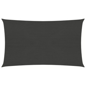 vidaXL, vidaXL Sonnensegel 160 g/m² Anthrazit 2x5 m HDPE, vidaXL Sonnensegel 160 g/m² Anthrazit 2x5 m HDPE