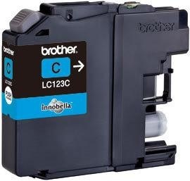 Brother, Original Tintenpatrone cyan, Brother LC-123, LC-123C, Brother Tintenpatrone, blau, LC-123C, (600 Seiten)