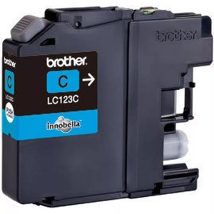 Brother, Original Tintenpatrone cyan, Brother LC-123, LC-123C, Brother Tintenpatrone, blau, LC-123C, (600 Seiten)