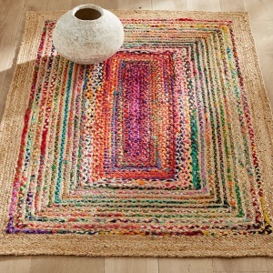 AM.PM, Teppich aus Jute und Baumwolle Jaco, AM.PM - Teppich Jaco, 120x180 cm, Multicolor