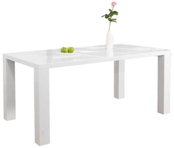 Salesfever, SalesFever - Esstisch 180 x 90 x 76 cm Weiss - Weiss, Esstisch 180x90x76cm weiss
