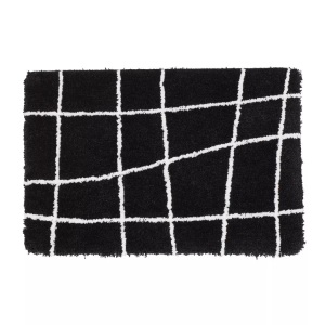 Diaqua, Diaqua - Badteppich Network 60 x 90 cm, Anthrazit, diaqua® Badematte »Network«, Höhe - mm