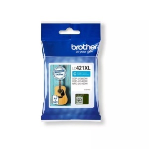 Brother, Tinte cyan LC-421XLC, Brother Tintenpatrone, blau, LC-421XLC, (500 Seiten)