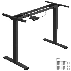 TecTake, Tischgestell Melville höhenverstellbar 110-168x60x70-119cm Tischgestell Melville höhenverstellbar 110-168x60x70-119cm, Tectake - Tischgestell Melville höhenverstellbar 110-168x60x70-119cm, 168CM, Schwarz