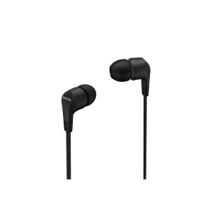 Philips, Philips E1105BK HiFi In Ear Kopfhörer In Ear Lautstärkeregelung Schwarz, Kopfhörer In-Ear PHILIPS schwarz