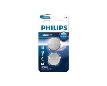 Philips, Philips Minicells CR2025P2 - batterie - CR2025 - Li x 2, Philips Knopfzelle Lithium CR2025 2 Stück