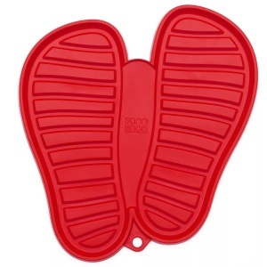 bpc living bonprix collection, Schuhablage für Gr. 31-40, Sanni Shoo - shoo.pad Fussmatte M bis Grösse 40/41, One Size, Rot