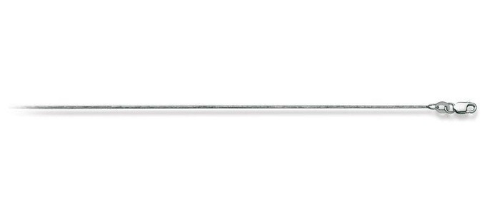 MUAU Schmuck, Collier Schlange Weissgold 750, 0.9mm, 45cm Unisex Silber 45cm, 