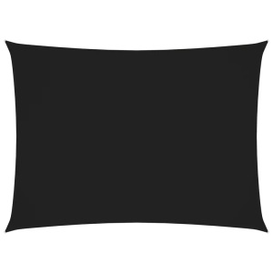 vidaXL, vidaXL Sonnensegel Oxford-Gewebe Rechteckig 2,5x4 m Schwarz, vidaXL Sonnensegel Oxford-Gewebe Rechteckig 2,5x4 m Schwarz