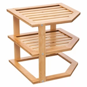 Northio, Eckregal bambus küche Eckregal bambus küche, Northio - Eckregal bambus küche, One Size
