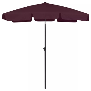vidaXL, vidaXL Strandschirm Bordeauxrot 180x120 cm