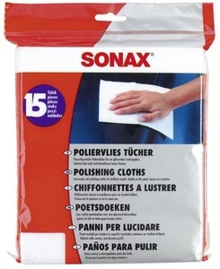 Sonax, Poliervlies Tücher, 40 x 33 cm, Inhalt 15 Stück, Sonax Poliervlies