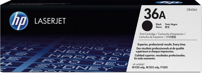 Hp, Original Tonerpatrone schwarz HP CB436A, Hewlett Packard Toner, schwarz, No.36A, CB436A, (2'000 Seiten)