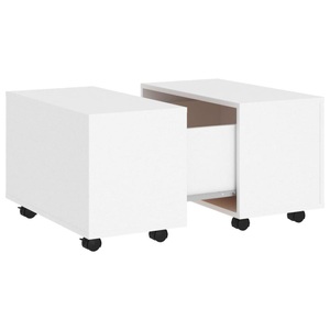 vidaXL, vidaXL Couchtisch Weiß 60x60x38 cm Spanplatte
