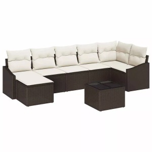 vidaXL, VidaXL - Garten-sofa poly-rattan, One Size, Braun