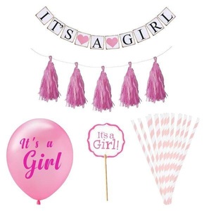 eStore, Dekorationsset, Babyparty - Its A Girl Unisex 25cm, 