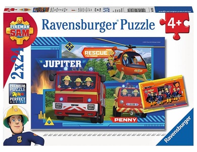 Ravensburger, Ravensburger Puzzle Wasser marsch, Puzzle Ravensburger Wasser marsch mit Sam 2 X 24 Teile