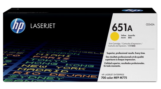 Hp, HP LJ Pro Enterprise M775, yellow, OEM HP No. 651A,CE340A, Hewlett Packard Toner, gelb, CE342A