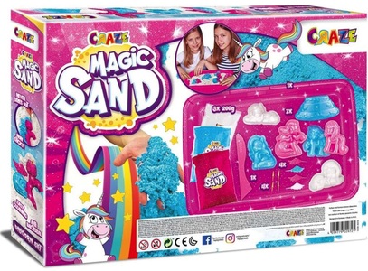 Craze, Magic Sand Unicorn Set, Spielsand, CRAZE Kreativset »Sand Playset Unicorn«