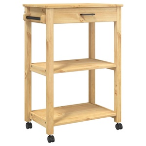 vidaXL, vidaXL Küchenwagen MONZA 60x40x90 cm Massivholz Kiefer, vidaXL Küchenwagen MONZA 60x40x90 cm Massivholz Kiefer
