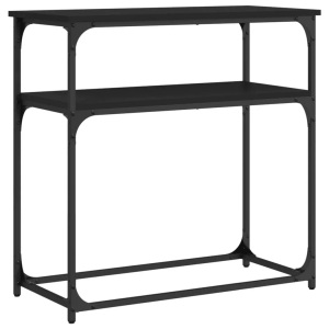 vidaXL, vidaXL Konsolentisch Schwarz 75x35,5x75 cm Holzwerkstoff, vidaXL Konsolentisch Schwarz 75x35,5x75 cm Holzwerkstoff