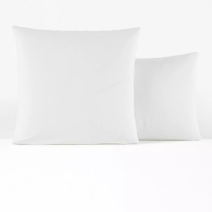 LA REDOUTE INTERIEURS, Kissenbezug für Kinder, Perkal aus Baumwolle, Best Qualität, La Redoute Intérieurs - Kissenbezug Scénario aus Baumwollperkal, Scénario Baumwollperkal Kissenbezug, 50 x 70 cm, Weiss