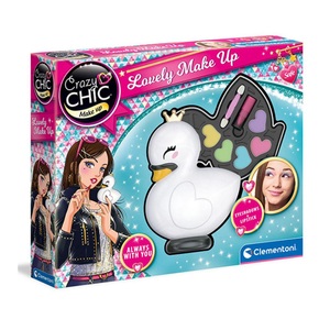 Clementoni, Clementoni - Crazy Chic Lovely Make Up Schwan, mehrsprachige Version, 