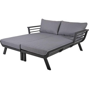 mutoni, Doppelliege Delia Unisex Grau ONE SIZE, 