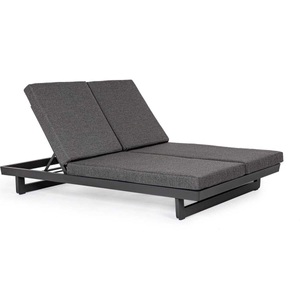 mutoni lifestyle, Garten Doppelliegest Infinity anthrazit, Doppel-Sonnenliege Infinity