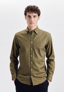 Seidensticker, Casual Hemd Regular Fit Langarm Uni Herren Grün XL, 