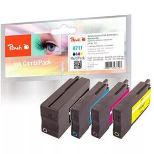 Peach, Peach Spar Pack Tintenpatronen kompatibel zu HP No. 711, Peach Tinte HP Nr. 711 Multipack