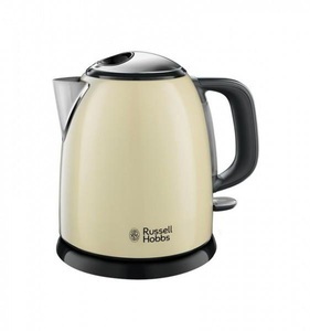 RUSSELL HOBBS, Russell Hobbs 24994-70 Colours Plus+ Mini - Wasserkocher (Creme/Schwarz), Russell Hobbs Colours Plus+ 24994-70 Mini Wasserkocher creme