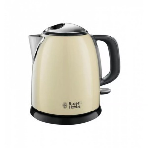 RUSSELL HOBBS, Russell Hobbs 24994-70 Colours Plus+ Mini - Wasserkocher (Creme/Schwarz), Russell Hobbs Colours Plus+ 24994-70 Mini Wasserkocher creme
