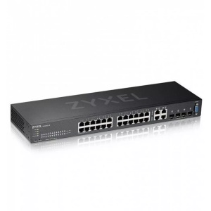 ZyXEL, Zyxel GS2220-28 - Switch - managed - 24 x 10/100/1000 + 4 x Kombi-Gigabit-SFP - an Rack montierbar, Zyxel Switch GS2220-28 28 Port