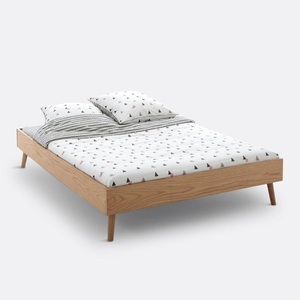 LA REDOUTE INTERIEURS, Bett mit Lattenrost Jimi Bett mit Lattenrost Jimi, La Redoute Intérieurs - Bett mit Lattenrost Jimi, 140X190CM, Braun