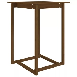 vidaXL, vidaXL Bartisch Honigbraun 80x80x110 cm Massivholz Kiefer, vidaXL Bartisch Honigbraun 80x80x110 cm Massivholz Kiefer