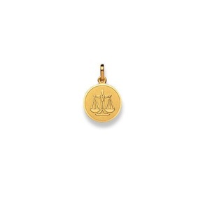 MUAU Schmuck, Anhänger Sternzeichen Waage Gelbgold 750, 19x12mm Damen Gelbgold ONE SIZE