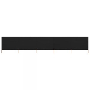 Diverse Hardware, 5-teiliges Windschutzgewebe 600 x 160 cm Schwarz, vidaXL 5-teiliges Windschutzgewebe 600 x 160 cm Schwarz