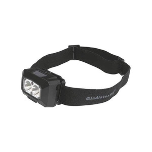 Gladiatorfit, GladiatorFit Wiederaufladbare Stirnlampe mit Bewegungssensor 2 LEDs Stirnlampe, Omada - Wiederaufladbare 2-LED-Stirnlampe mit Bewegungssensor One Size, Schwarz
