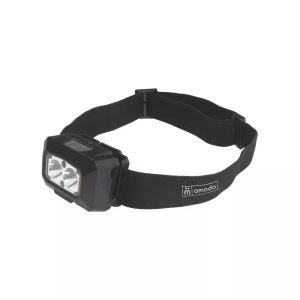 Gladiatorfit, GladiatorFit Wiederaufladbare Stirnlampe mit Bewegungssensor 2 LEDs Stirnlampe, Omada - Wiederaufladbare 2-LED-Stirnlampe mit Bewegungssensor One Size, Schwarz