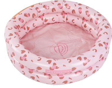 SWIM ESSENTIALS, Swim Essentials Printed Baby Pool Old Pink Leopard 60 cm 2 rings, Swim Essentials - Baby Pool Old Leopard, One Size, Multicolor