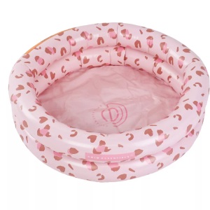 SWIM ESSENTIALS, Swim Essentials Printed Baby Pool Old Pink Leopard 60 cm 2 rings, Swim Essentials - Baby Pool Old Leopard, One Size, Multicolor