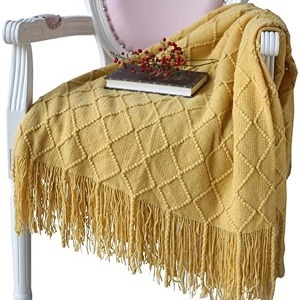 Alopini, Living Blanket Soft Knit Wool Blanket Tassel Cuddle Blanket Sofa Blanket Sleep Blanket Living Blanket Soft Knit Wool Blanket Tassel Cuddle Blanket Sofa Blanket Sleep Blanket, Alopini - Living Blanket Soft Knit Wool Tassel Cuddle Sofa Sleep Blanket, One Size, Beige