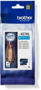 Brother, Brother Tintenpatrone, blau, LC-427XLC, (5'000 Seiten), Tinte cyan LC427XLC
