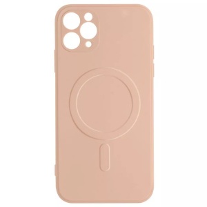 Avizar, Apple iPhone 11 Pro Max - Silikongel MagSafe Hülle, Avizar - MagSafe Hülle iPhone 11 Pro Max Rosegold, Rosa