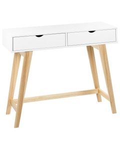 Beliani, Konsolentisch aus MDF-Platte Skandinavisch SULLY Konsolentisch aus MDF-Platte Skandinavisch SULLY, Beliani - Konsolentisch aus MDF-Platte Skandinavisch SULLY, One Size, Weiss Bunt
