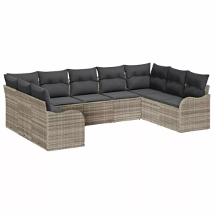 vidaXL, VidaXL - Garten-sofa poly-rattan, One Size, Grau
