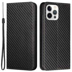 Cover-Discount, iPhone 15 Pro - Carbon Look Flip Case Hülle, Cover-Discount - iPhone 15 Pro Carbon Look Flip Case Hülle, Weiss Bunt