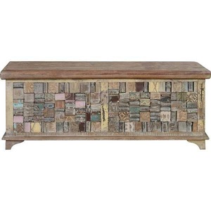 mutoni inspiration, Truhe Holz recycelt multicolor 106x36, 